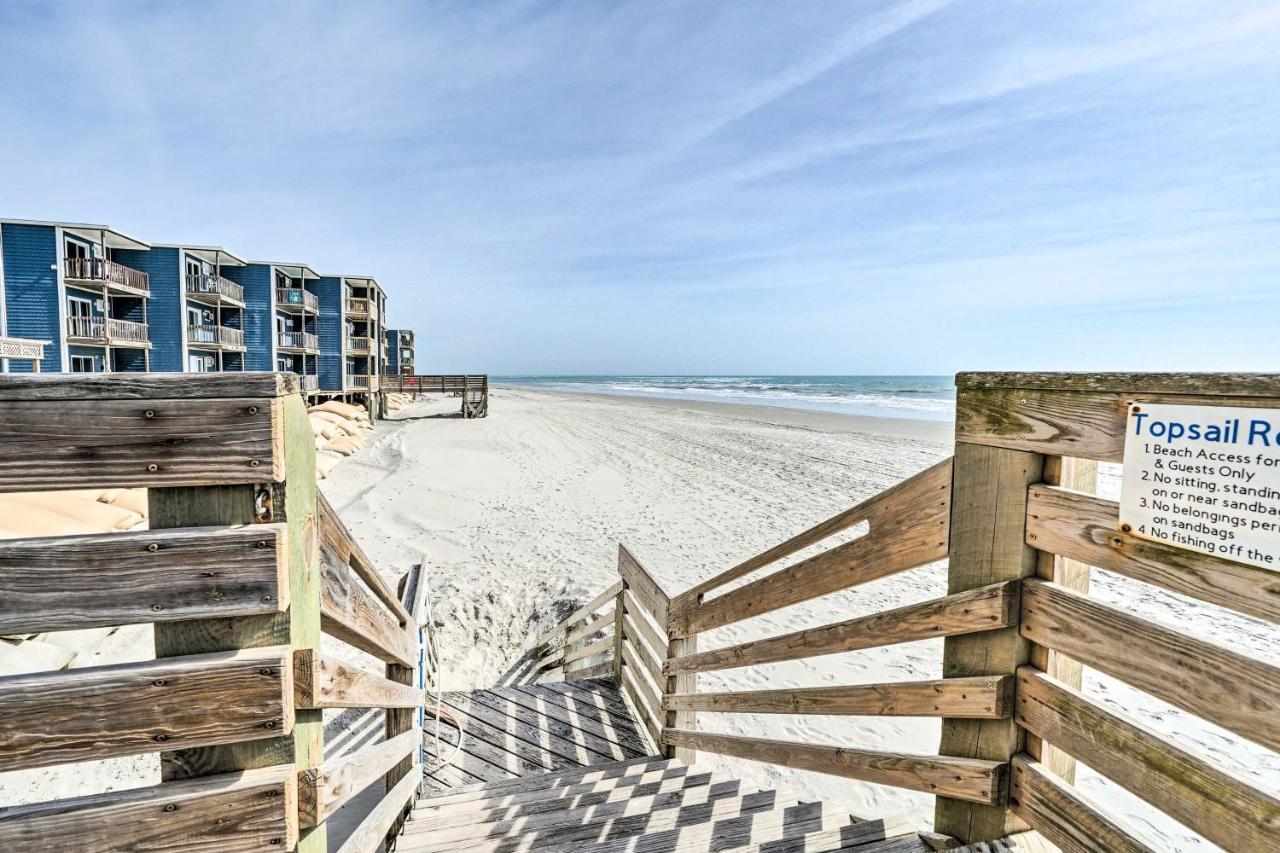 North Topsail Condo - Steps To Beach! North Topsail Beach Exterior photo